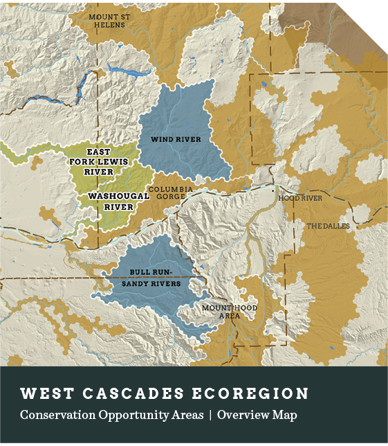 west cascades map